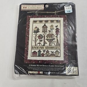 New Backyard Birdhouses By Debbie Mumm Dimensions Cross Stitch Kit